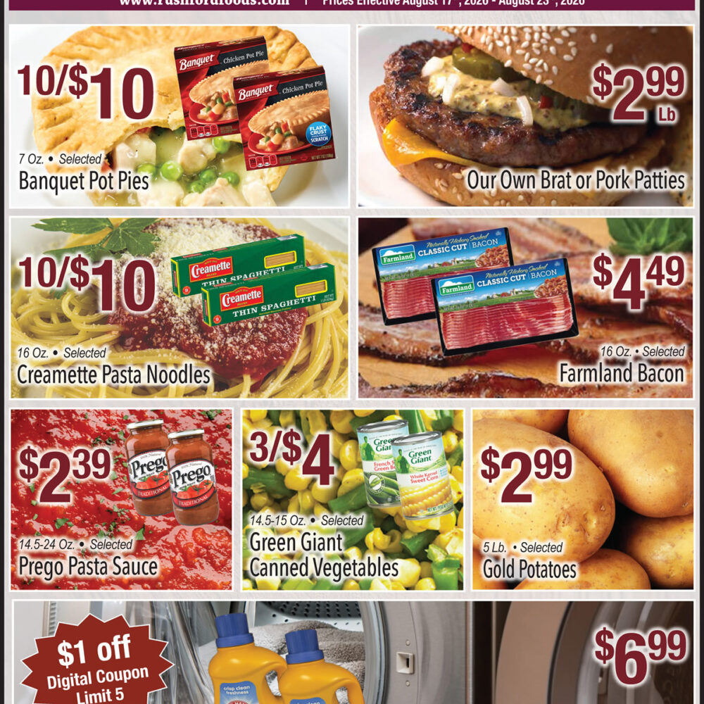 Rushford, Preston and Harmony Foods Weekly Specials